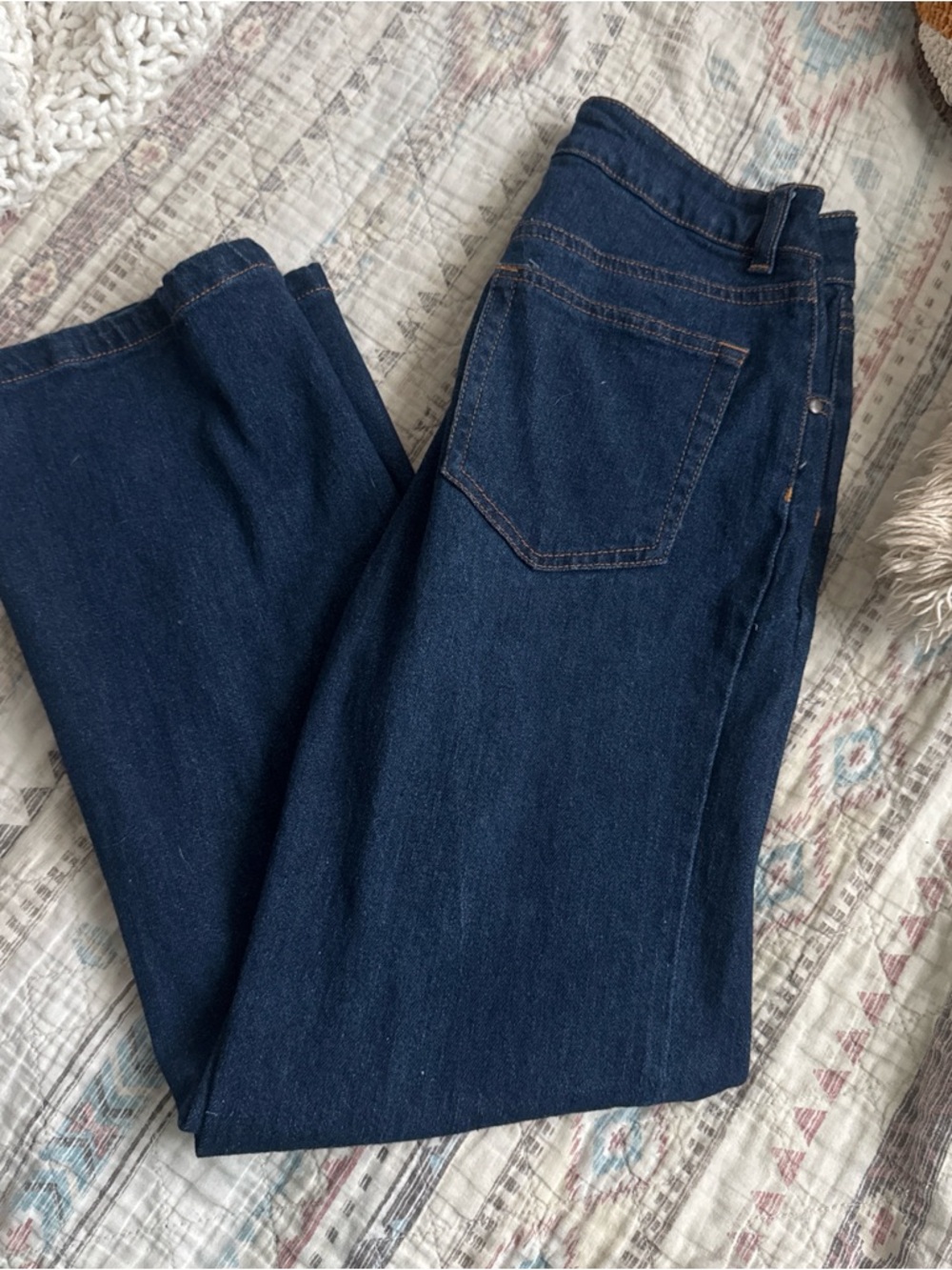 Classic Men's Dark Blue Jeans